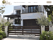 Tablet Screenshot of elegantgaragedoor.com